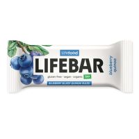 Tyčinka Lifebar čučoriedková s quinoou RAW 40 g BIO   LIFEFOOD