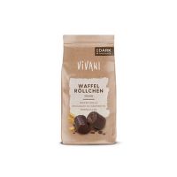 Rolky oblátkové v horkej čokoláde vegán 125 g BIO   VIVANI