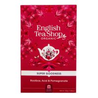 Čaj Rooibos s acai a granátovým jablkom 20 vrecúšok BIO   ENGLISH TEA SHOP