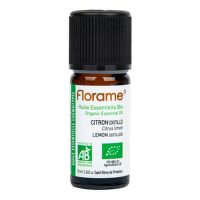 Éterický olej citrón destilovaný 10 ml BIO   FLORAME