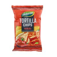 Tortilla chipsy paprikovej 125 g BIO   DENNREE