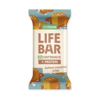 Tyčinka Lifebar Oat Snack proteínová slaný karamel 40 g BIO   LIFEFOOD