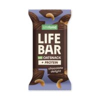 Tyčinka Lifebar Oat Snack proteínová čokoládová 40 g BIO   LIFEFOOD