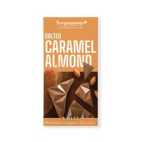 Tabuľka kakaová biela slaný karamel-mandle 60 g BIO   BENJAMÍSSIMO