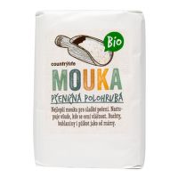 Múka pšeničná polohrubá 1 kg BIO   COUNTRY LIFE