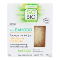 Špongia konjac s bambusom – exfoliačné čistenie pleti – rada Pur BAMBOO 18 g   SO’BiO étic