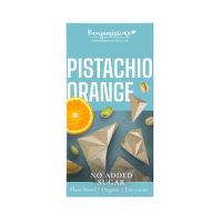 Tabuľka kakaová biela pistácie pomaranč bez pridaného cukru 60 g BIO   BENJAMÍSSIMO
