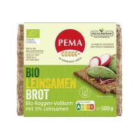Chlieb ražný s ľanovým semienkom 500 g BIO   PEMA
