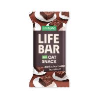Tyčinka Lifebar Oat snack s lieskovými orieškami a čokoládou 40 g BIO LIFEFOOD