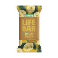 Tyčinka Lifebar Oat snack banánový 40 g BIO   LIFEFOOD