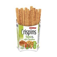 Tyčinka Crispins Vegan paradajka s bazalkou 60 g BIO EXTRUDO