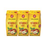 Nektár jablko s obsahom vitamínu C a D3 3x200 ml   HOLLINGER