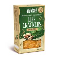 Life crackers rozmarínové raw 90 g BIO   LIFEFOOD
