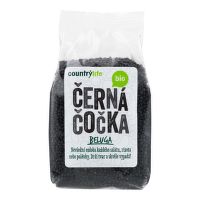 Šošovica čierna beluga 500 g BIO   COUNTRY LIFE