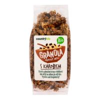 Granola - Chrumkavé ovsené müsli s karobem 350 g BIO   COUNTRY LIFE