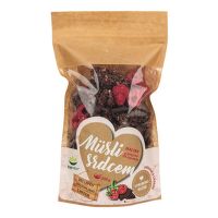 Müsli srdcom malina & belgická čokoláda 250 g   TOPNATUR