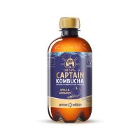 Captain kombucha jablko a škorica zimná edícia 400 ml BIO   THE GUTSY