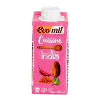 Mandľová alternatíva smotany India 9 % tuku 200 ml BIO   ECOMIL