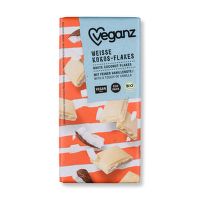 Čokoláda vegan biela s kokosovými lupienkami 80 g BIO   VEGANZ
