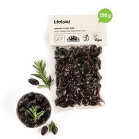Olivy Botija čierne sušené s kôstkami RAW 150 g BIO   LIFEFOOD