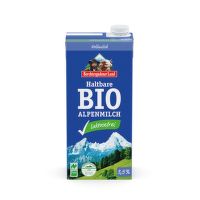 Mlieko trvanlivé alpské plnotučné bez laktózy 1 l BIO   BGL