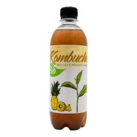 Kombucha z bieleho čaju Ananás 500 ml BIO   STEVIKOM